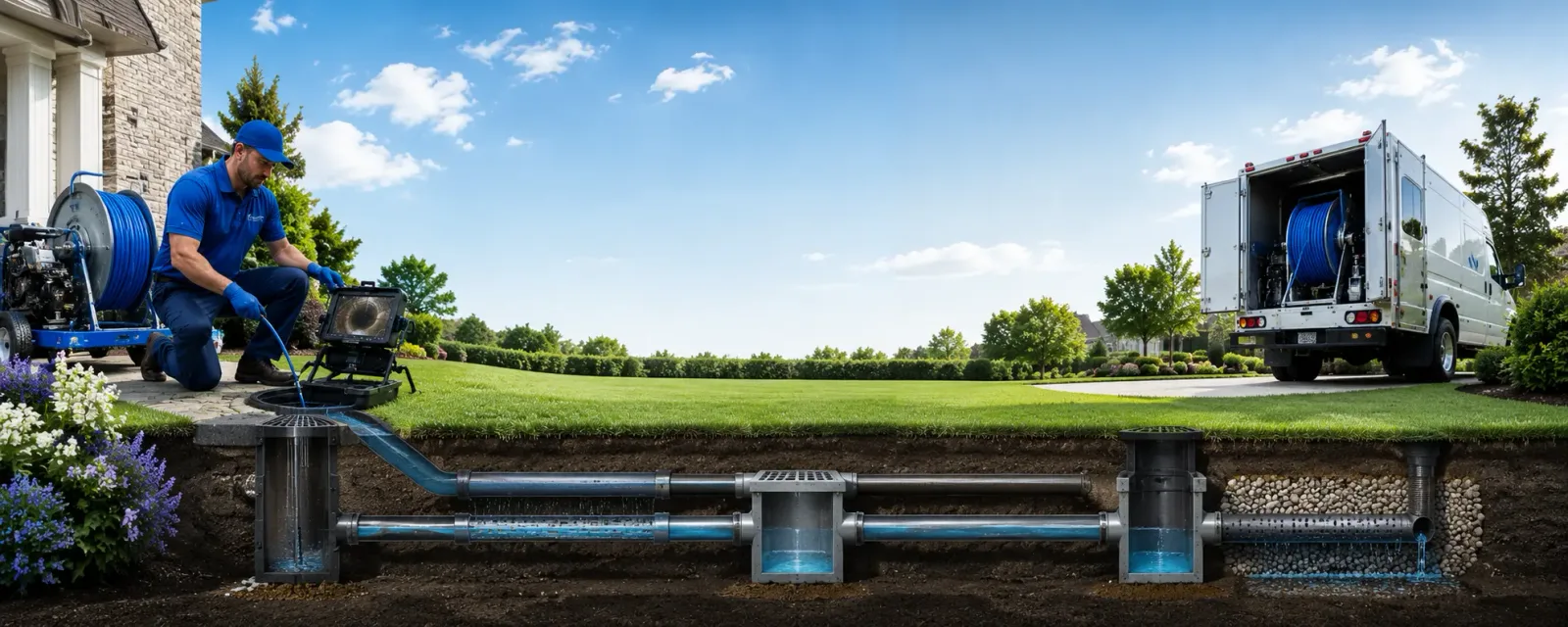 Outdoor drain cleaning information for Narrows, VA